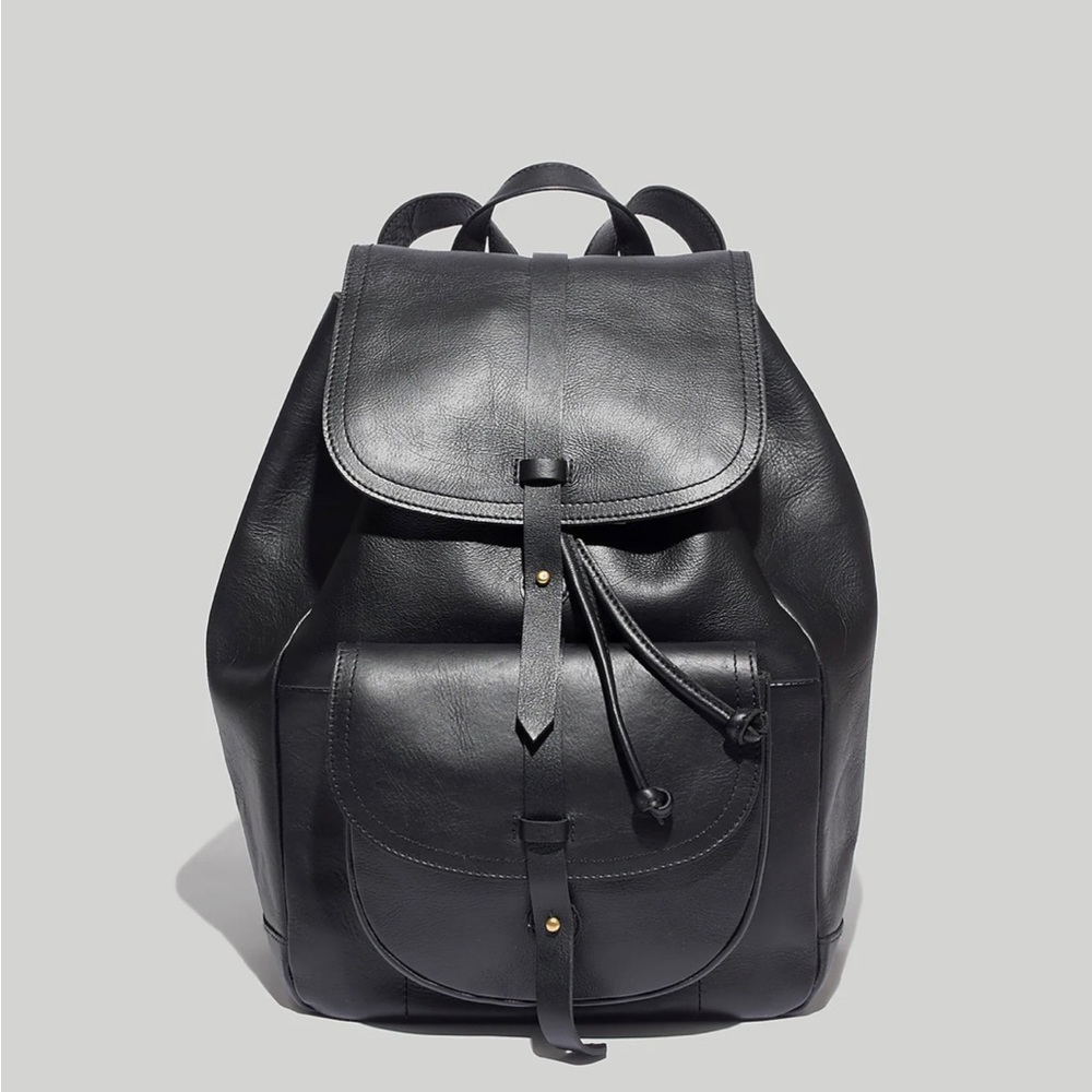 Madewell Leather Transport Rucksack - Black